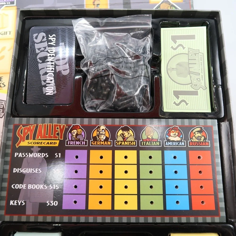 Spy Alley Mensa Award Winning Family Strategy Game Complete in Great Condition